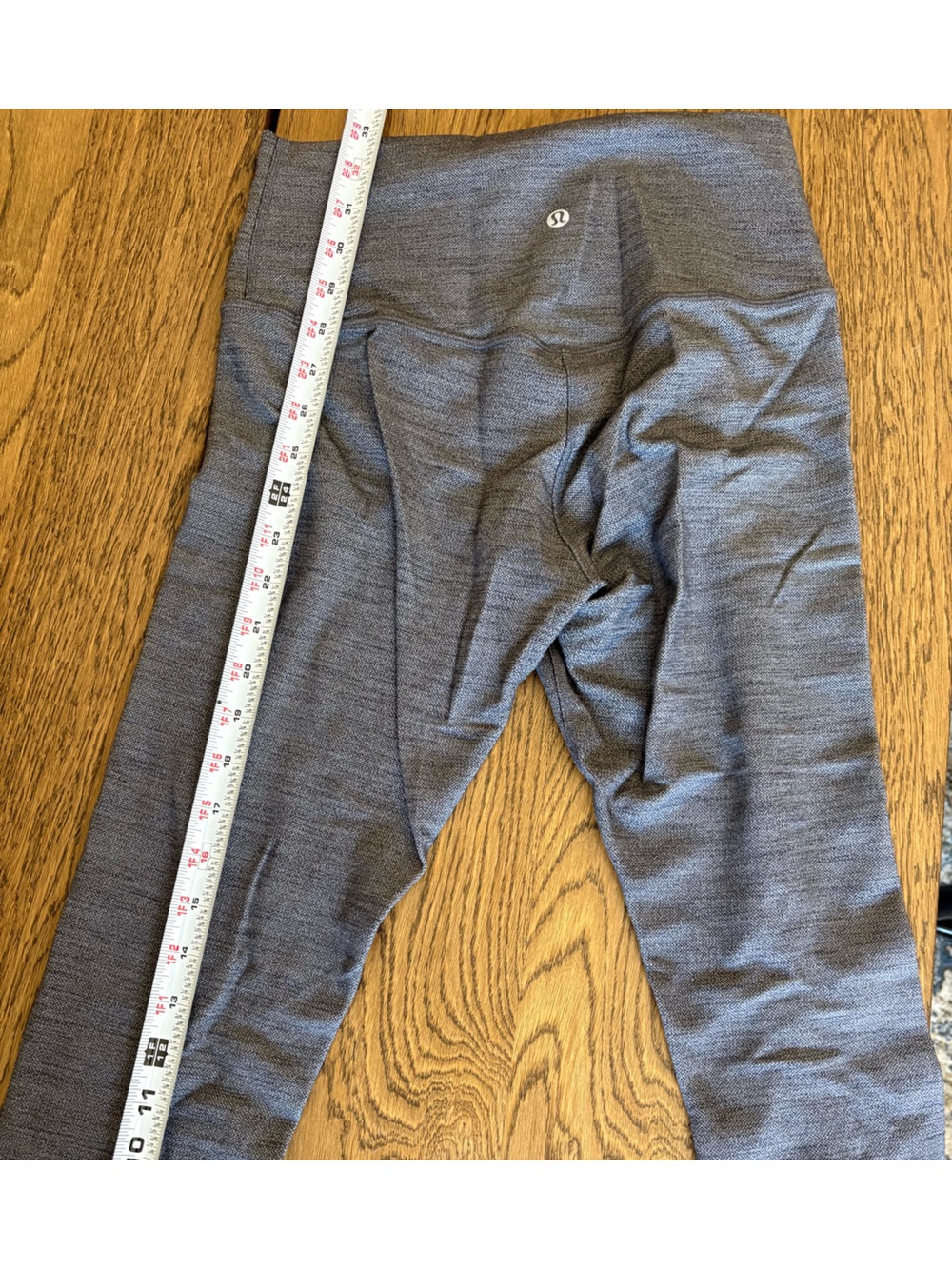 Lululemon Heathered Gray High-Rise Fleece-Lined Leggings Size 8